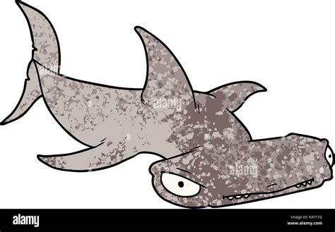 Cartoon Hammerhead Shark Stock Vector Image Art Alamy