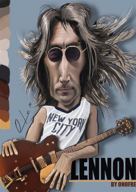 John Lennon Celebrity Caricatures Caricature Celebrities Funny