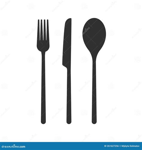 Isometric Cutlery Icon Spoon Forks Knife Restaurant Business