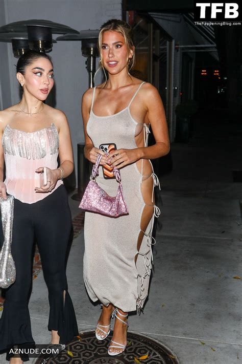Kara Del Toro Sexy Seen Flashing Her Nude Tits At The Revolve Clothing Store Event In La Aznude