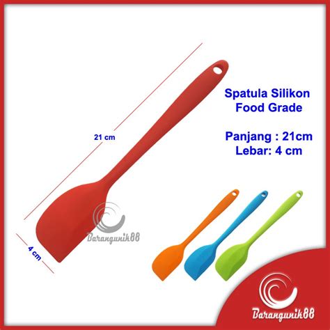 Jual Spatula Silikon Anti Lengket Food Grade Alat Masak Tahan Panas