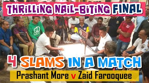 Mca Live Carrom Final Ms Prashant More Mumbai Vs Zaid Farooquee