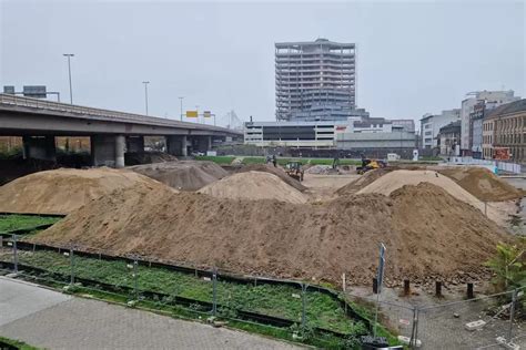 Neue Hochstraße gebaut altes Rathaus abgerissen Ludwigshafen