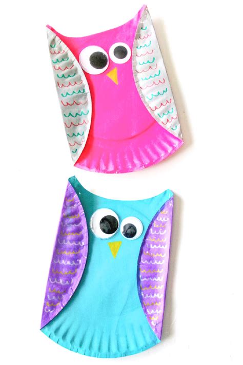 Easy Paper Plate Owl Craft For Kids Made With Happy