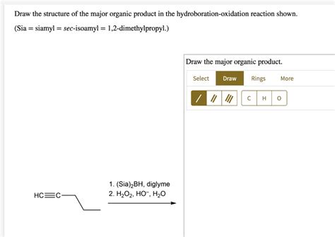 SOLVED Draw The Structure Of The Major Organic Product In The