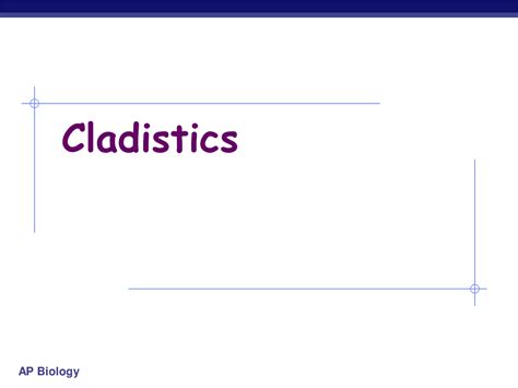 Cladistics | Lecture notes Biology | Docsity