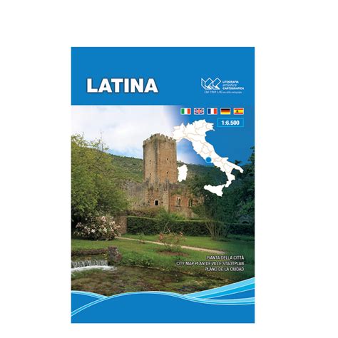 Latina Carta tematica di centro città scala 1 6 500