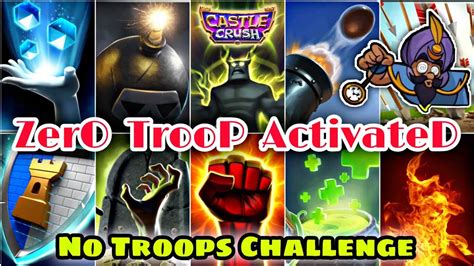 Castle Crush Zero Troop Mode Activated Zero Troops Challenge