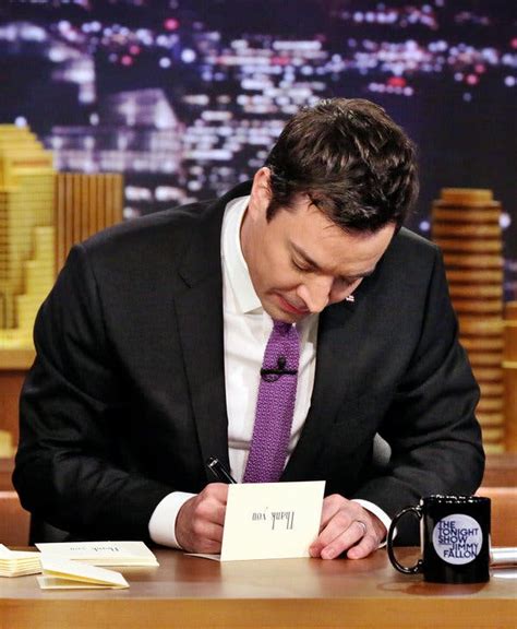 Jimmy Fallon Tonight Show Thank You Notes