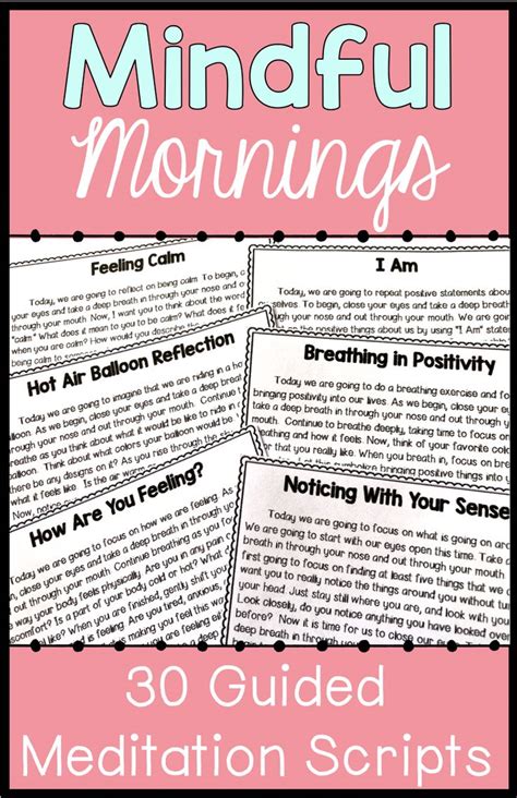 Printable Guided Meditation Script
