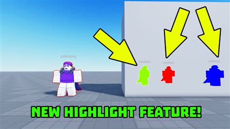 New Hightlight Feature In Roblox Studio Youtube