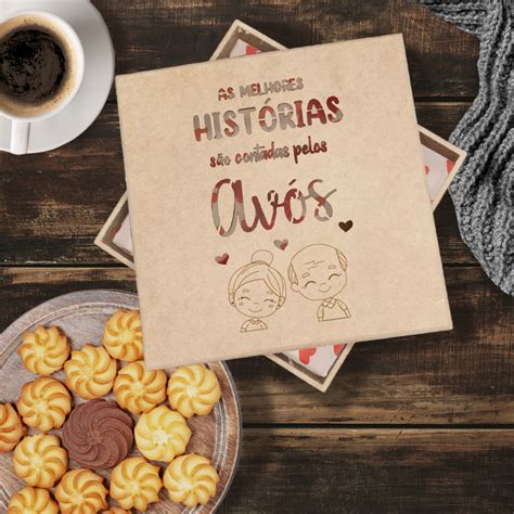 Dia Dos Avós Presente - Presente Aniversario Dia dos Avós em MDF Decorada 15x15x5 | Shopee Brasil