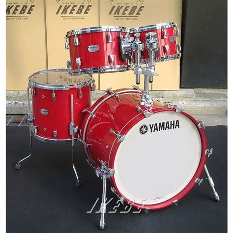 Yamaha Absolute Hybrid Maple 4pc Drum Set Red Autumn Amp4f3 Rau ＋ Amb2016 Rau 723429イケベ楽器店