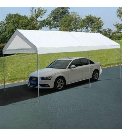 Modern 10 x 20 Steel Frame Portable Car Canopy Shelter