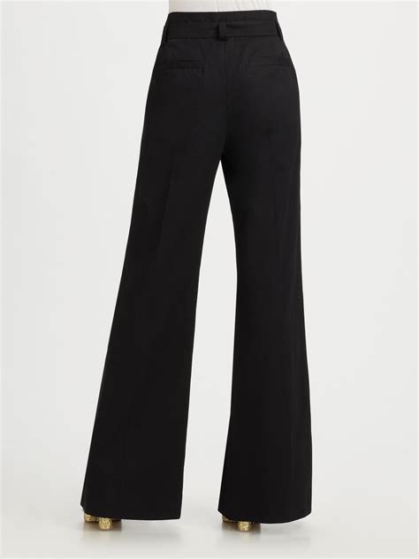 Marc Jacobs High Waisted Wide Leg Pants In Black Lyst