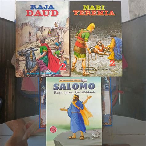 Jual 3 Cerita Tokoh Alkitab Raja Daudnabi Yeremia Salomo Jakarta