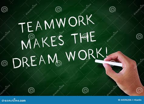 Teamwork Makes The Dream Work Is Shown Using The Text Stock Image