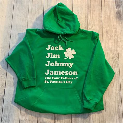 Jack Jim Johnny Jameson Four Fathers Of St Patricks Day Sweatshirt