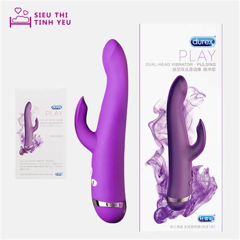 D Ng V T Gi Durex Dual Head Vibrator Pulsing Ch Rung D Ng Pin