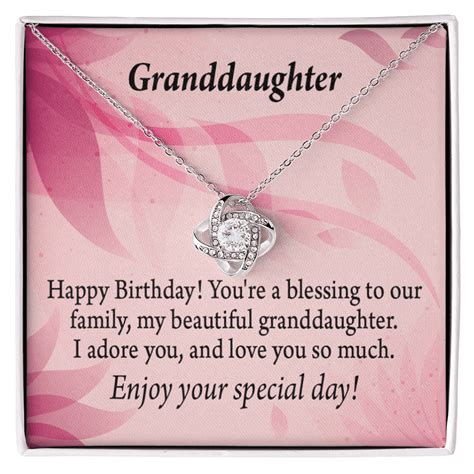 To My Granddaughter Happy Birthday Beautiful Granddaughter Infinity