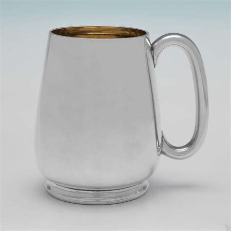 Christening Mugs In Antique Sterling Silver I Franks Presents Our