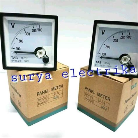 Jual Voltmeter Analog 72x72 Tab Jakarta Pusat Surya Electrikal Tokopedia