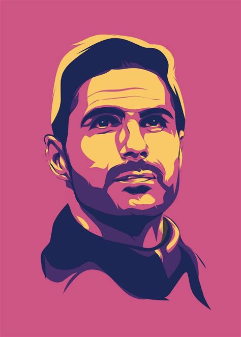 Mikael Arteta Poster Picture Metal Print Paint By Imad Wpap