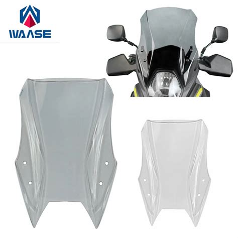 Waase Windscreen Windshield Wind Deflector Screen Visor Glass For