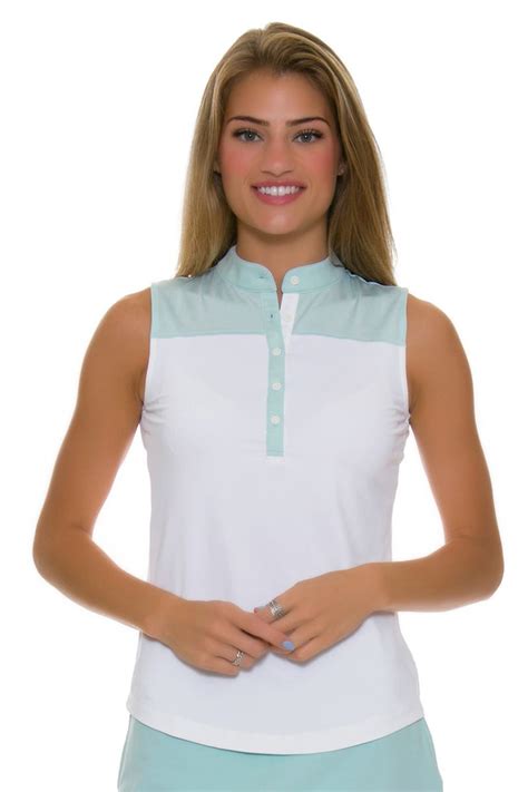 Fairway And Greene Womens Back Splash Tabitha Sleeveless Golf Shirt Fg