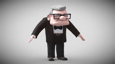 Carl Fredricksen 3d Model By Haineaux Alexandre Haineauxa Bc3fece