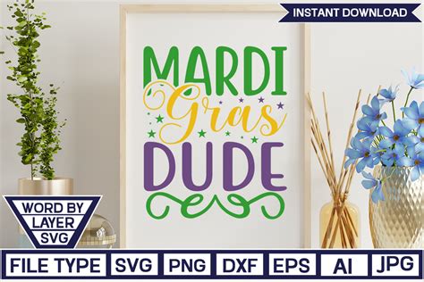 Mardi Gras Dude Svg Graphic By Nzgraphic · Creative Fabrica