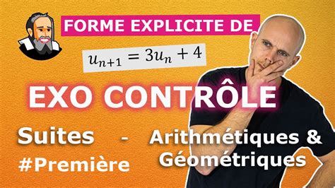 Forme EXPLICITE d une suite arithmético géométrique YouTube