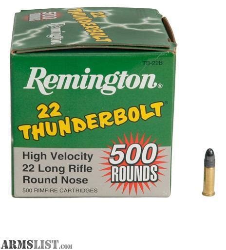 Armslist For Sale Remington 22 Thunderbolt 22lr Ammunition 500 Rounds 40 Grain Lead Round Nose