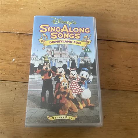 Vintage Vhs Disney Singalong Song Disneyland Fun Volume 5 See Details £