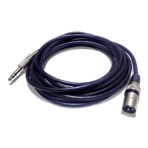 Cabo Xlr Macho P10 Stereo Plug Conector Canon 10m Balanceado Shopee