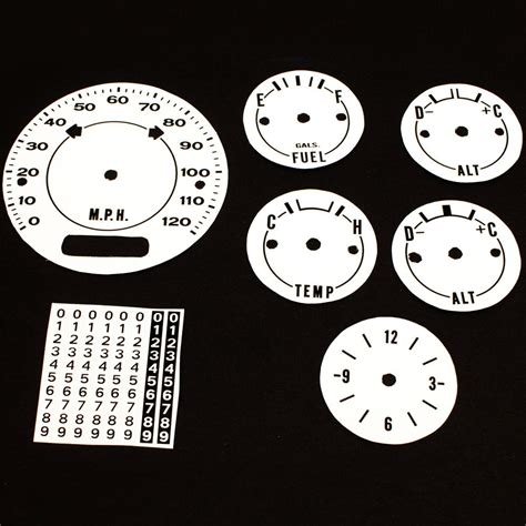 70 74 Barracuda Cuda Aarwhite Standard Standard Dash Decal Kit 120
