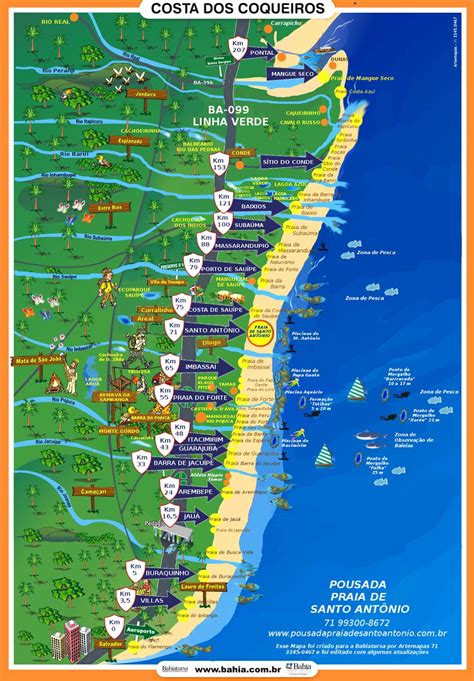 Mapa Da Bahia Litoral - Mapa Do Litoral Norte Da Bahia - FDPLEARN