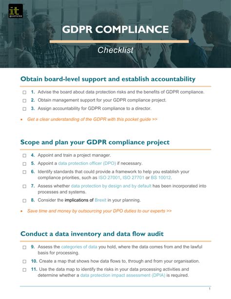 GDPR Checklist PDF