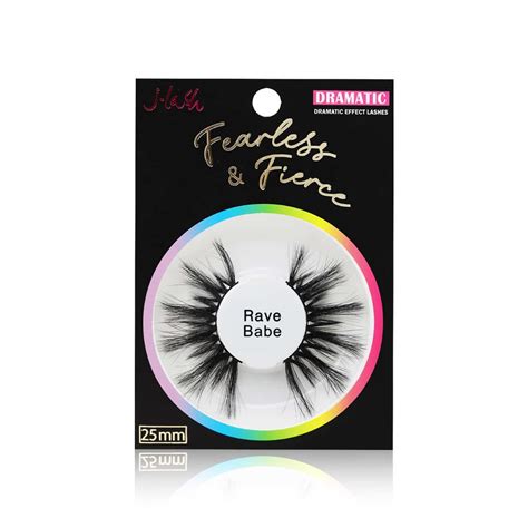 Fearless Fierce 25mm Lashes Rave Babe J Lash Luces Beautiful