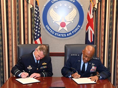 US and Australian air forces sign joint vision statement