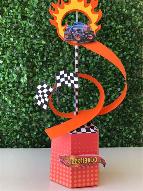 Centro De Mesa P Monster Truck Hot Wheels Elo