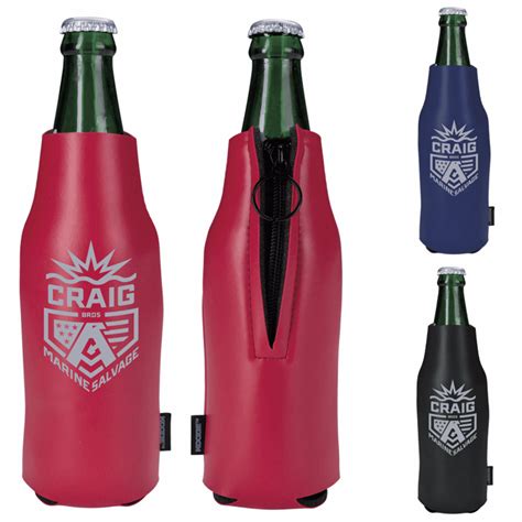 Koozie Deluxe Zip Up Bottle Kooler Inkmule