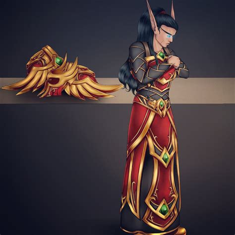 Fanart I Just Love The Blood Elf Heritage Armor Rwow