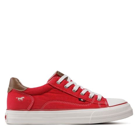 Sneakers Aus Stoff Mustang 1272 307 5 Rot Eschuhe De