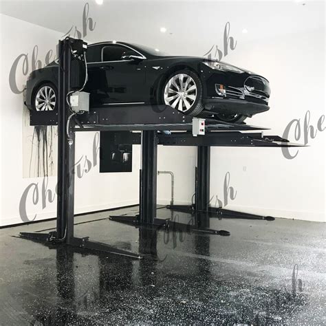 Ce Car Stacker Shared Columns Double Car Parking Lift Two Post