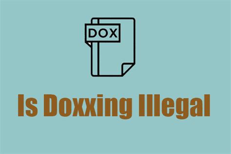 What Is Doxxing Is Doxxing Illegal How To Prevent It Minitool