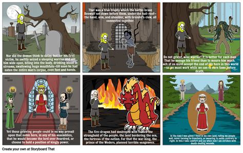 Beowulf Graphic Design Project Storyboard Por 8ef4ba64