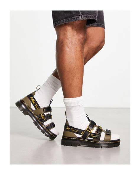 Dr Martens Drmartens Pearson Ii Multi Strap Sandals In Black For Men