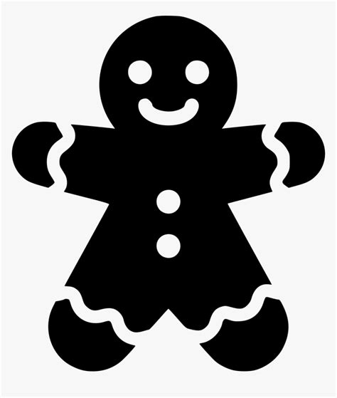 Clip Art Gingerbread Man Clipart Black And White Gingerbread Man Svg