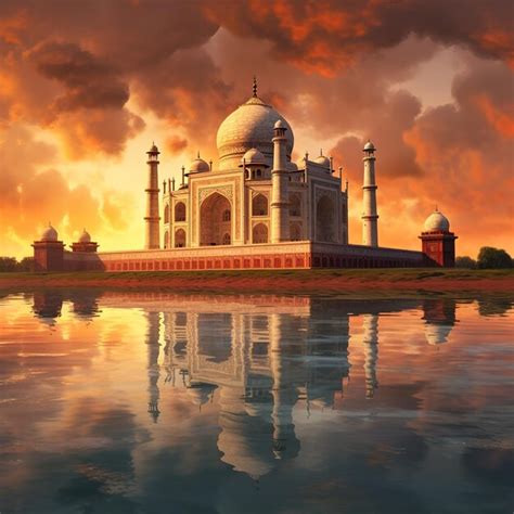 Ilustración de taj mahal Foto Premium